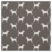 Geländeläufer-HundeSilhouette-Muster Stoff (Muster)