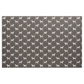 Geländeläufer-HundeSilhouette-Muster Stoff (Fat Quarter (45,7 x 55,9 cm))