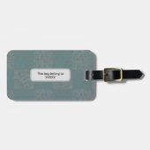 Geländemuster grün 01b Zwei-Tone Gepäckanhänger (Vorderseite horizontal)