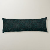 Geländemuster Grün 01bx4.Schwarz Seitenschläferkissen (Rückseite)