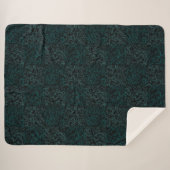 Geländemuster Grün 01bx4.Schwarz Sherpadecke (Vorderseite (Horizontal))