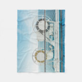 Geländer eines Kreuzschiffs Fleecedecke (Vorderseite)