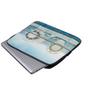 Geländer eines Kreuzschiffs Laptopschutzhülle (Vorne Knopf)