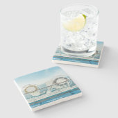 Geländer eines Kreuzschiffs Steinuntersetzer (Seitenansicht)