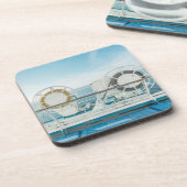 Geländer eines Kreuzschiffs Untersetzer (Linke Seite)