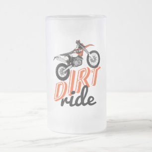 Geländerennen Mattglas Bierglas