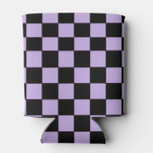 Geländerter Lavendel und Schwarz Dosenkühler (Rückseite)