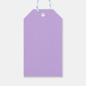 Geländerter Lavendel und Schwarz Geschenkanhänger (Rückseite)