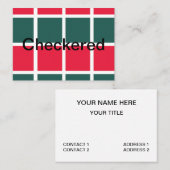 Geländertes Rotes Gelb Visitenkarte (Vorne/Hinten)