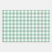 Geländertes Rotes kariertes Blau Gelb Geschenkpapier Set (Vorderseite)