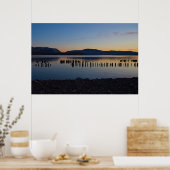 Geländetes Landschaftsbild Poster (Küche)