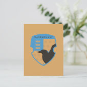 Geländetes RAVENCLAW™ Crowned Wappen Einladungspostkarte (Stehend Vorderseite)