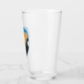 Geländetes RAVENCLAW™ Crowned Wappen Glas (Links)