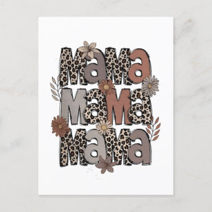 Geländeturnierrennen Funny Mama Race Mommy Feiertagspostkarte