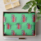 Geländewagen mit Weihnachtsbaum Seidenpapier (Geschenk)