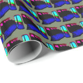 Geländewagen-Mustergeschenkverpackung Geschenkpapier (Rolleneckpunkt)