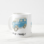 Geländewagen wachen bereite klassische Auto-Tasse Kaffeetasse (Vorderseite Links)