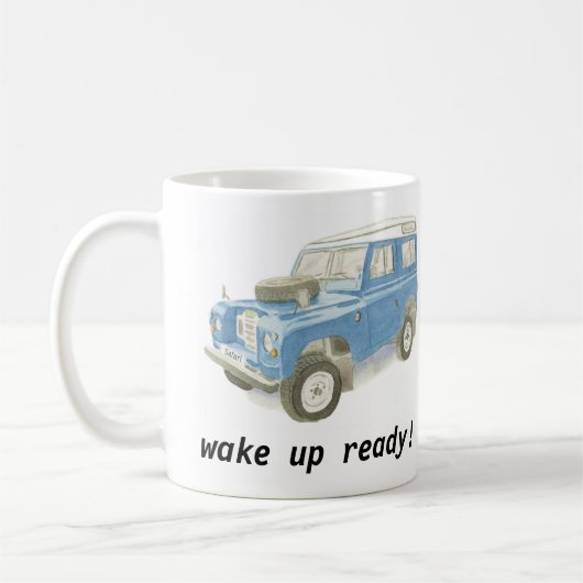 Geländewagen wachen bereite klassische Auto-Tasse Kaffeetasse (Links)