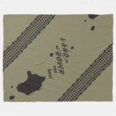 Geländewagen war hier! Fleece-Decke Fleecedecke (Vorderseite (Horizontal))