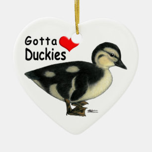 Gelangt an Liebe Duckies Keramik Ornament