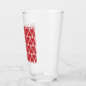 Gelangtes Rotes Herz Glas (Links)