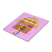 gelangweilte Biene: Eine Stimmung am Regentag. "Ic Fliese (Seite)