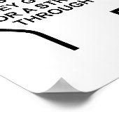 gelangweilte Gedanken Funny Poster (Ecke)