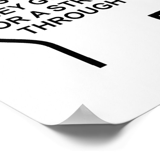 gelangweilte Gedanken Funny Poster (Ecke)