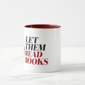 Gelassen Bücher lesen Tasse (Zentrum)