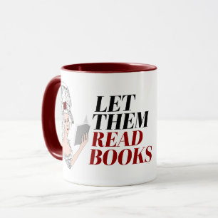 Gelassen Bücher lesen Tasse
