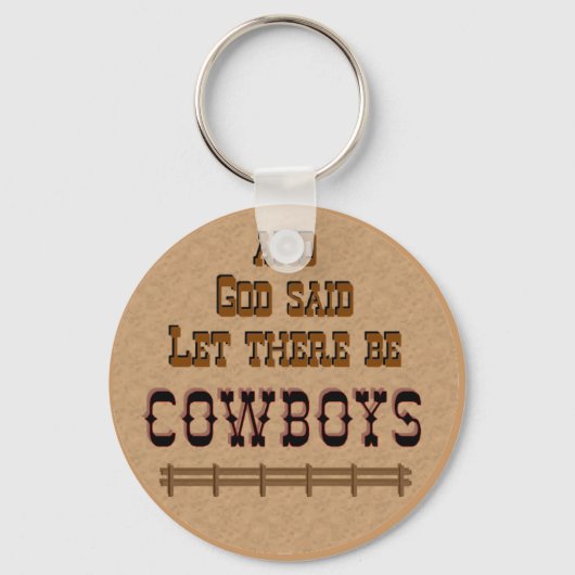 Gelassen COWBOYS Schlüsselanhänger (Vorderseite)