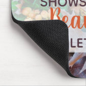 gelassen Dinge gehen Herbst fallen Blätter braunes Mousepad (Ecke)