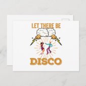 Gelassen Disco-Funk Postkarte (Vorne/Hinten)