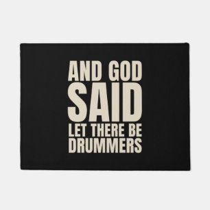 Gelassen Drummer Fußmatte