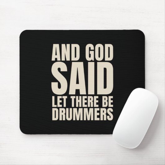 Gelassen Drummer Mousepad (Mit Mouse)