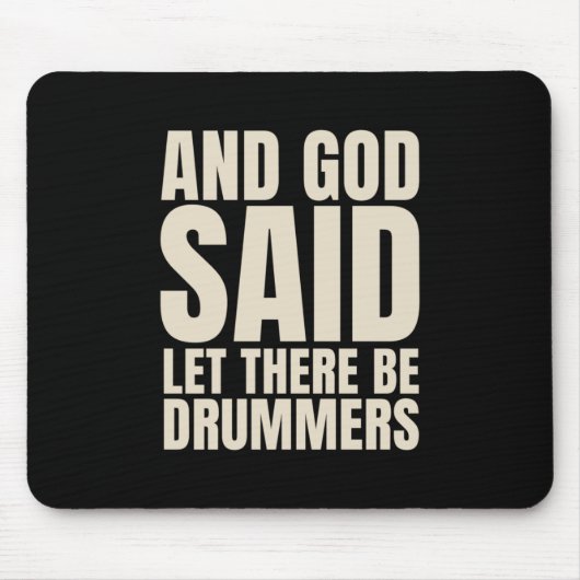 Gelassen Drummer Mousepad (Vorne)