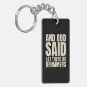 Gelassen Drummer Schlüsselanhänger (Vorderseite links)