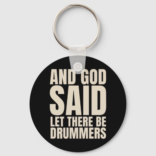 Gelassen Drummer Schlüsselanhänger (Vorderseite)