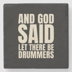 Gelassen Drummer Steinuntersetzer