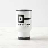 Gelassen Einfache Logos auf Reisen/Tasse Reisebecher (Mittel)