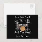 Gelassen, es gäbe Drummer Postkarte (Vorne/Hinten)