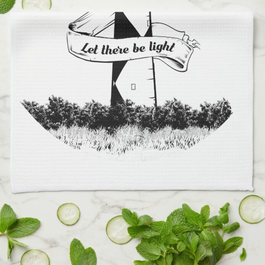 GELASSEN, ES GIBT EINEN Leuchtturm Geschirrtuch (Gefaltet)