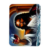 Gelassen Es gibt einen Wein Christlich Art Magnet (Vertikal)