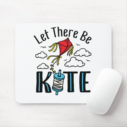 Gelassen Es gibt Kitesurf Niedlich Kite fliegen Mousepad (Mit Mouse)