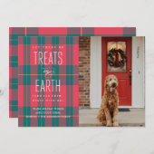 Gelassen Es gibt Leckereien auf Earth Pet Foto Hol Einladung (Vorne/Hinten)