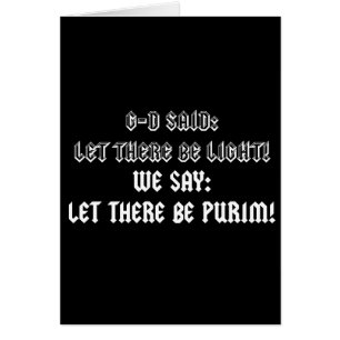 GELASSEN, ES GIBT PURIM