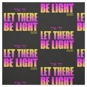Gelassen, es ist Licht Christlich für Typografie Stoff