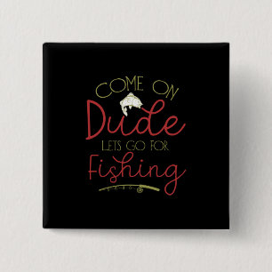 Gelassen Fischerei Button