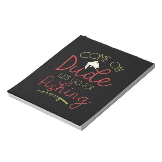 Gelassen Fischerei Notizblock (Rotiert)