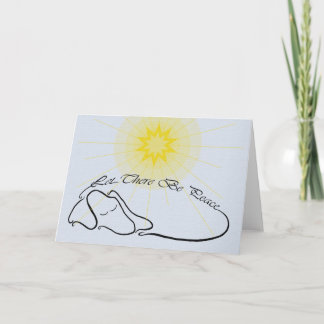 Gelassen Frieden Feiertagskarte